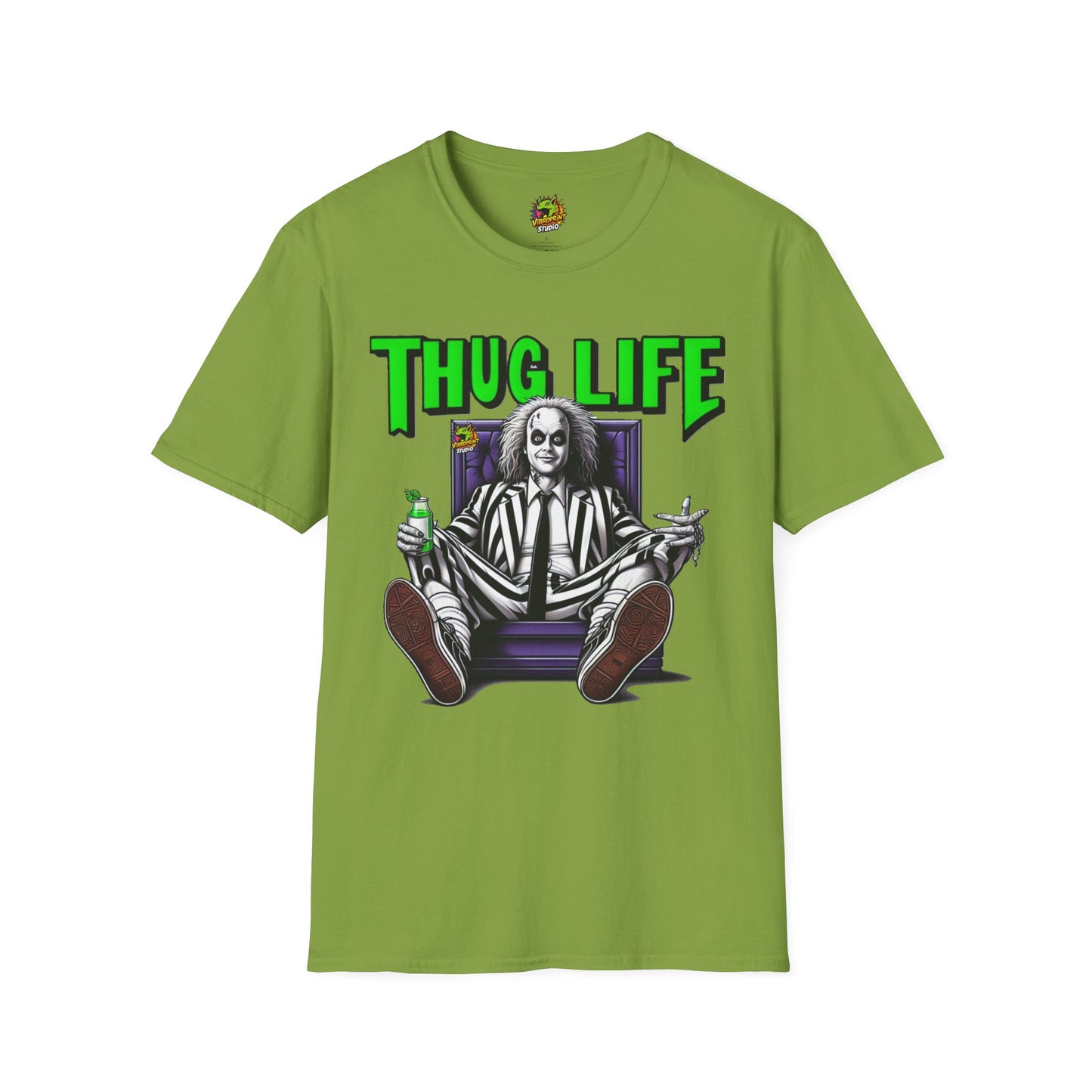 | - Beetlejuice Shirt | Thug Life Halloween T-Shirt | Creepy Beetlejuice Graphic Tee - custom-made. limited stock. Order yours now and stand out with this exclusive piece!