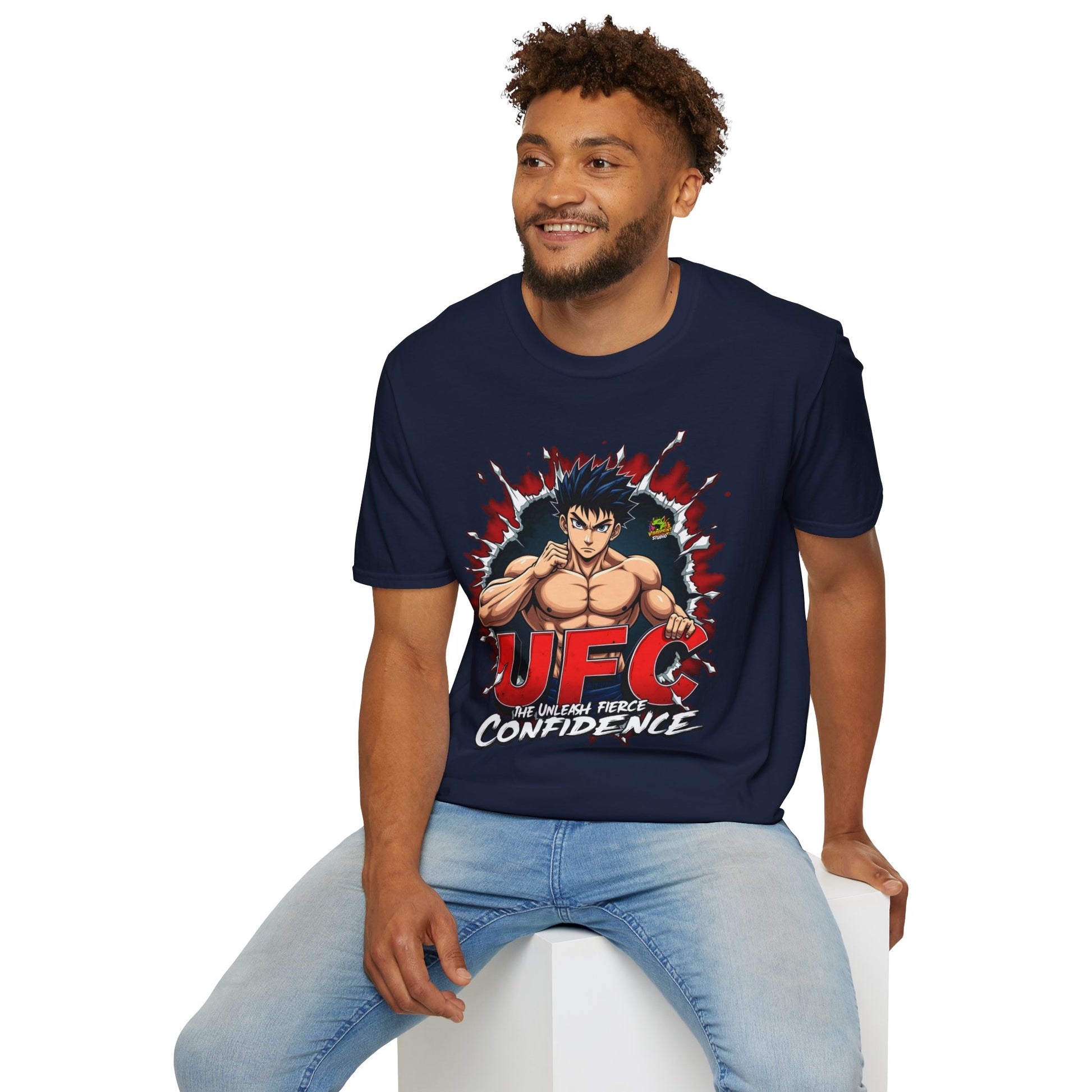 for - UFC T Shirt | Unleash Fierce Confidence | UFC Tee Inspired by Baki Anime for Fitness Enthusiasts - premium material. perfect gift idea. Order yours now and stand out with this exclusive piece!