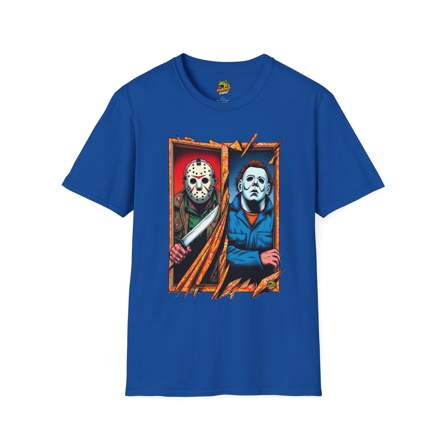 Scene - Michael Myers Vintage Tee | Jason Voorhees Funny Picnic Scene - premium material. limited stock. Order yours now and stand out with this exclusive piece!