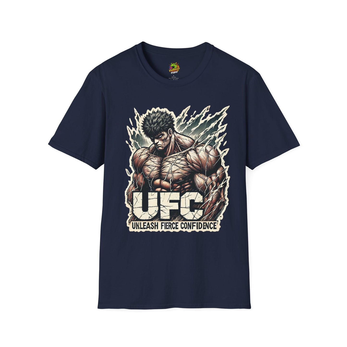 UFC - UFC T Shirt | Unleash Fierce Confidence | Motivational UFC Tee with Baki Anime Influence - custom-made. limited stock. Order yours now and stand out with this exclusive piece!