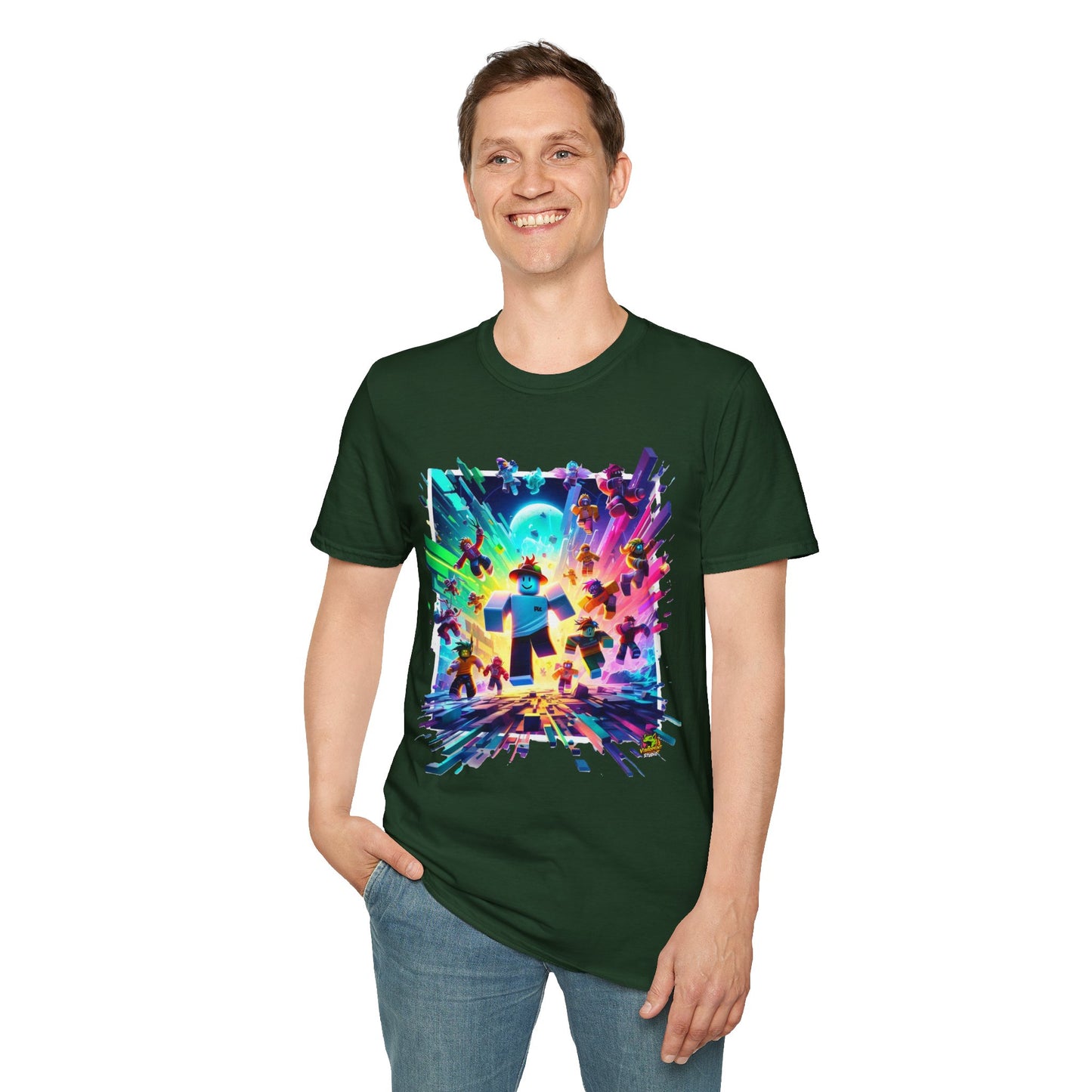 Cool Roblox Adventure Tee for Kids | Roblox Graphic T-Shirt | Roblox Clothing for Boys & Girls | Fun Gift for Roblox Fans