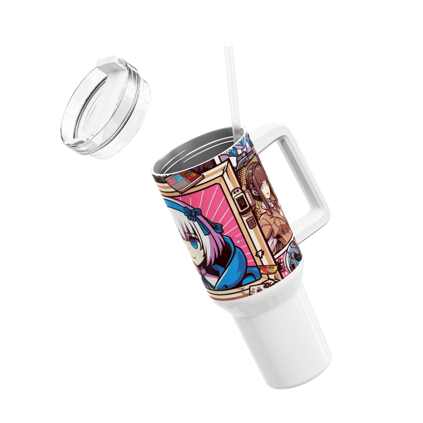 Cartoon - Stanley Tumbler | Colorful Geek Drinkware for Anime and Comics Fans | Cartoon Tumbler for Gamers - custom-made. limited stock. Order yours now and stand out with this exclusive piece!