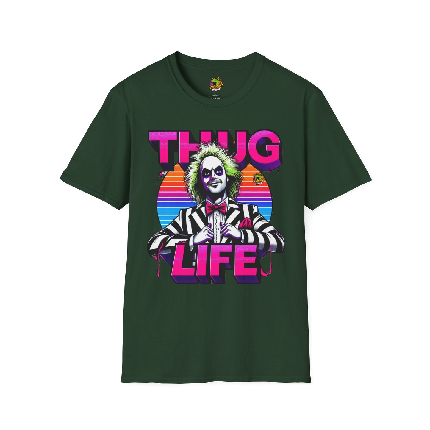 Graphic - Beetlejuice Shirt | Thug Life Inspired T-Shirt | Halloween Horror Graphic Tee | Funny Beetlejuice Shirt - custom-made. limited stock. Order yours now and stand out with this exclusive piece!