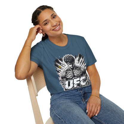 UFC T Shirt | Unleash Fierce Confidence | UFC Tee with Baki Anime T Shirt Motivation