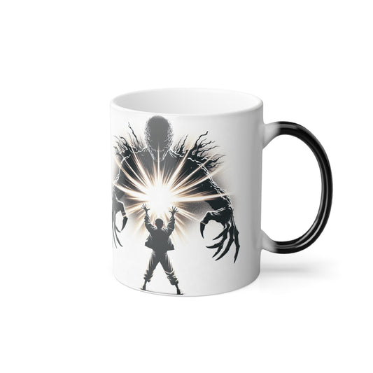 Eleven fighting Stranger Things Color Changing Mug | Color Morphing