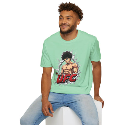 UFC T Shirt | Unleash Fierce Confidence | Motivational UFC Tee with Baki Anime Elements