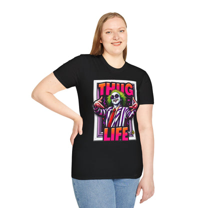 Beetlejuice - Beetlejuice Shirt | Spooky Thug Life Tee | Beetlejuice Graphic T-Shirt for Halloween - custom-made. perfect gift idea. Order yours now and stand out with this exclusive piece!