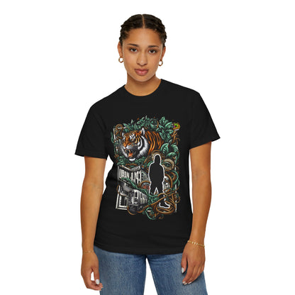 Design - Urban Jungle Fusion Rapper Merch | Nature Meets City Hip-Hop T-Shirt Design - custom-made. limited stock. Order yours now and stand out with this exclusive piece!