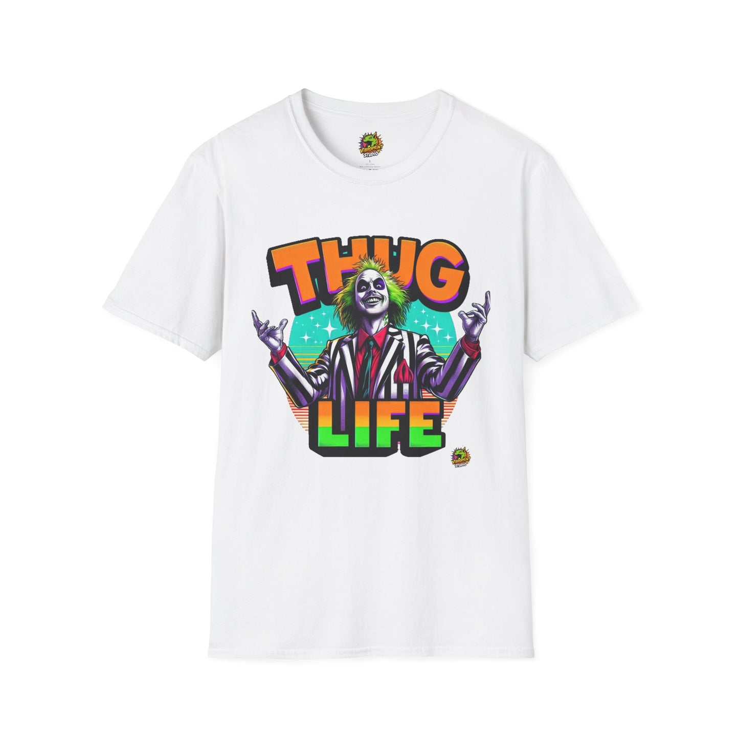 Thug - Beetlejuice Shirt | Spooky Thug Life Tee | Halloween Beetlejuice Graphic Shirt Women - premium material. limited stock. Order yours now and stand out with this exclusive piece!