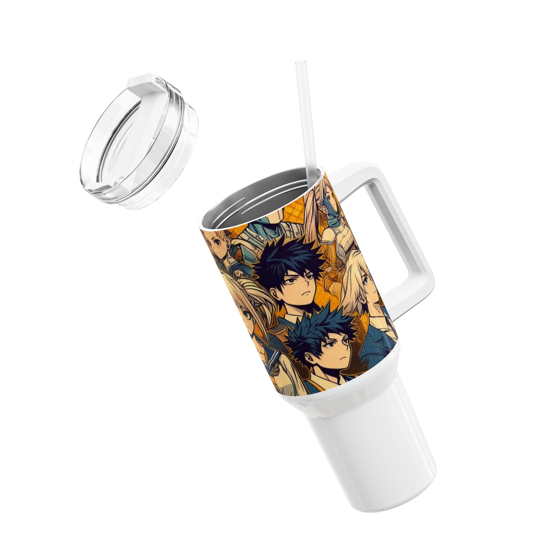 Fans - Stanley cup | Colorful Geek Drinkware for Anime Fans | Comics and Cartoon Tumbler - custom-made. limited stock. Order yours now and stand out with this exclusive piece!