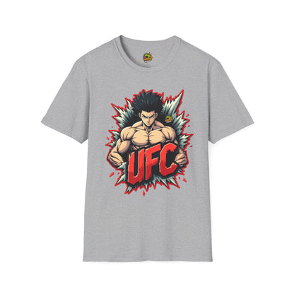 Tee - UFC T Shirt | Unleash Fierce Confidence | UFC Tee with Baki Anime Inspiration for Gym - custom-made. limited stock. Order yours now and stand out with this exclusive piece!