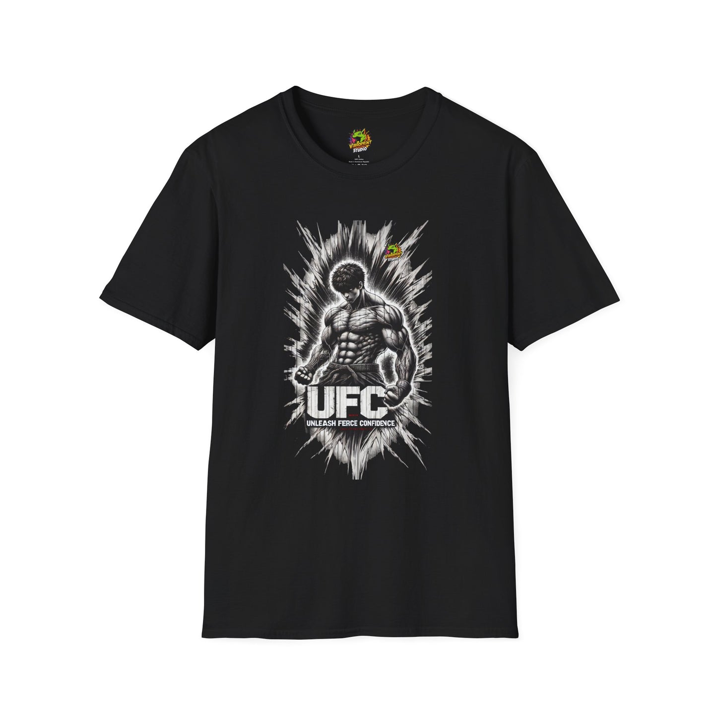 UFC T Shirt | Unleash Fierce Confidence | Motivational UFC Tee with Baki Anime T Shirt - High Quality Image