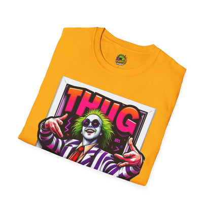 exclusive - Beetlejuice Shirt | Spooky Thug Life Tee | Beetlejuice Graphic T-Shirt for Halloween - premium material. limited stock. Order yours now and stand out with this exclusive piece!