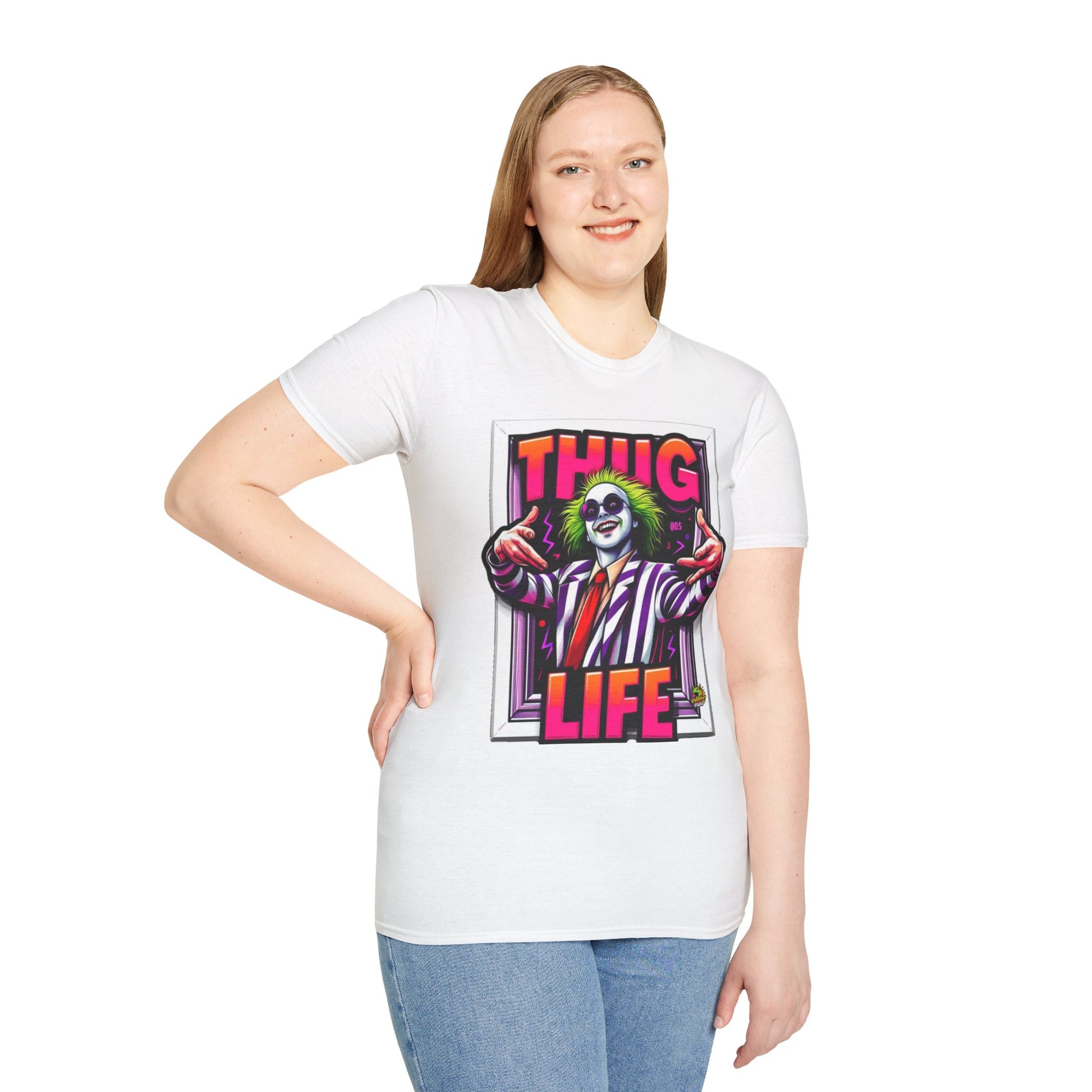 exclusive - Beetlejuice Shirt | Spooky Thug Life Tee | Beetlejuice Graphic T-Shirt for Halloween - premium material. perfect gift idea. Order yours now and stand out with this exclusive piece!