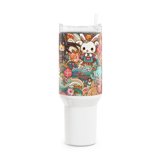 Stanley Tumbler | Anime Themed Tumbler for Gamers | Colorful Geek Drinkware - High Quality Image