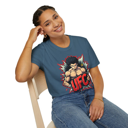 UFC T Shirt | Unleash Fierce Confidence | UFC Tee with Baki Anime Inspiration for Gym