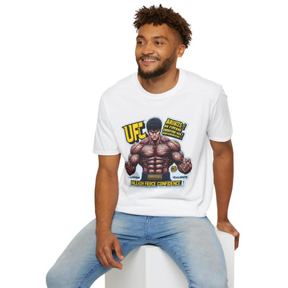 UFC T Shirt | Unleash Fierce Confidence | Motivational UFC Tee with Baki Anime Elements