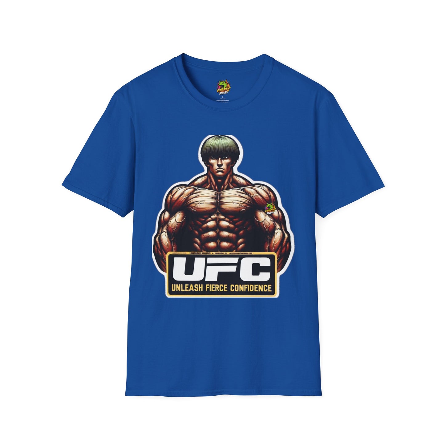 Fierce - UFC T Shirt | Unleash Fierce Confidence | UFC Tee with Baki Anime Elements for Athletes - custom-made. limited stock. Order yours now and stand out with this exclusive piece!