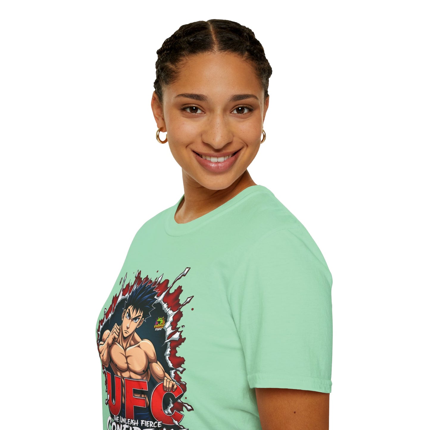 UFC T Shirt | Unleash Fierce Confidence | UFC Tee Inspired by Baki Anime for Fitness Enthusiasts