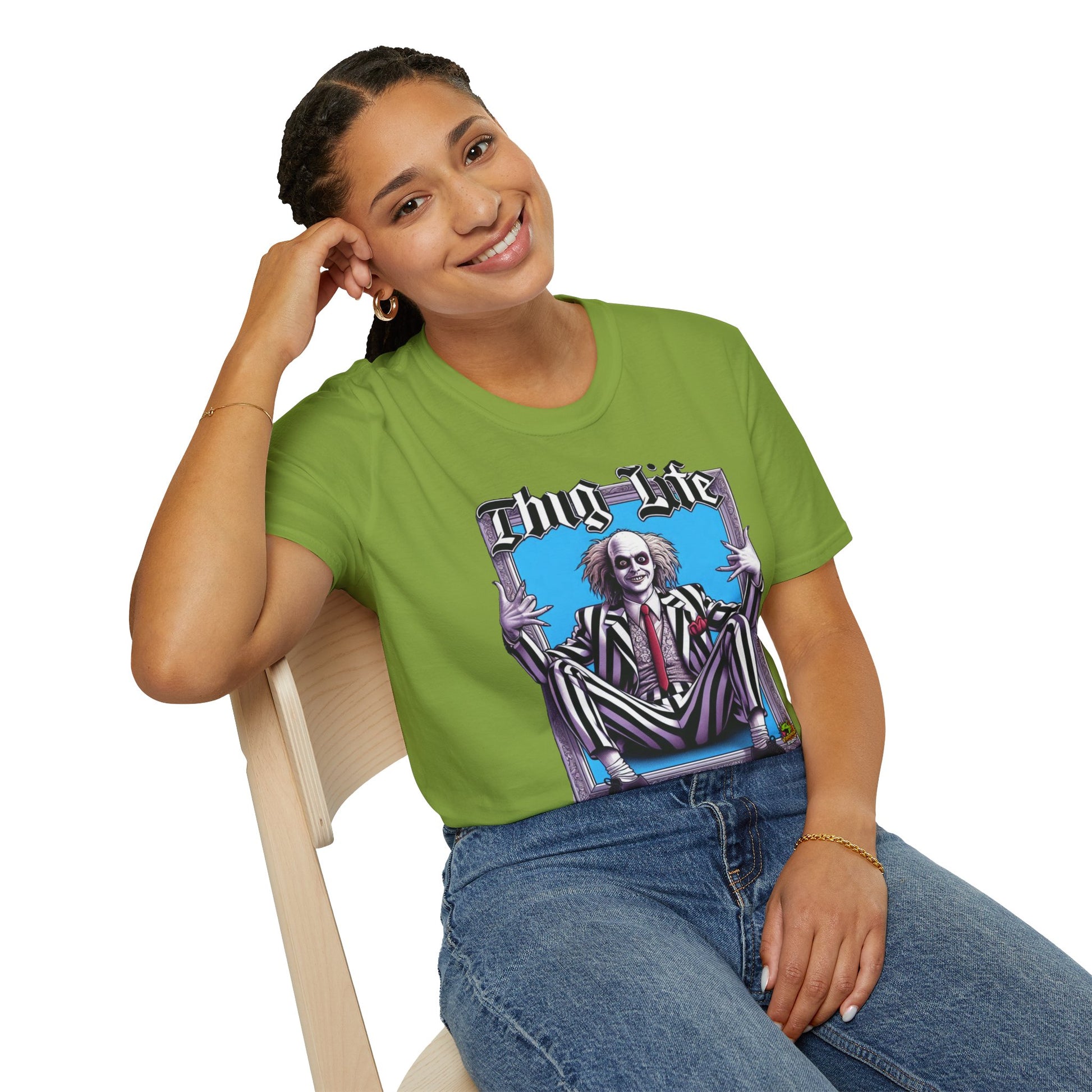 high-quality - Beetlejuice Shirt | Halloween Thug Life Tee | Spooky Beetlejuice Graphic Shirt - custom-made. perfect gift idea. Order yours now and stand out with this exclusive piece!