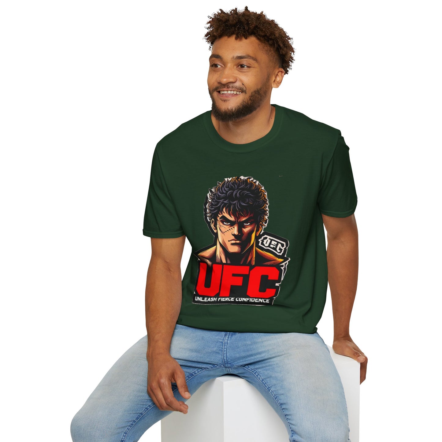 UFC T Shirt | Unleash Fierce Confidence | Motivational UFC Tee with Baki Anime Elements