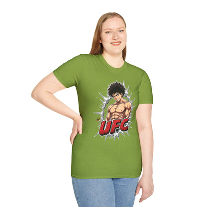 UFC T Shirt | Unleash Fierce Confidence | Motivational UFC Tee with Baki Anime Elements