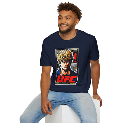 horror-themed apparel - UFC T Shirt | Unleash Fierce Confidence | UFC Tee for Gym Inspired by Baki - exclusive artwork. perfect Halloween gift for fans of horror culture. Order yours now and stand out with this exclusive piece!