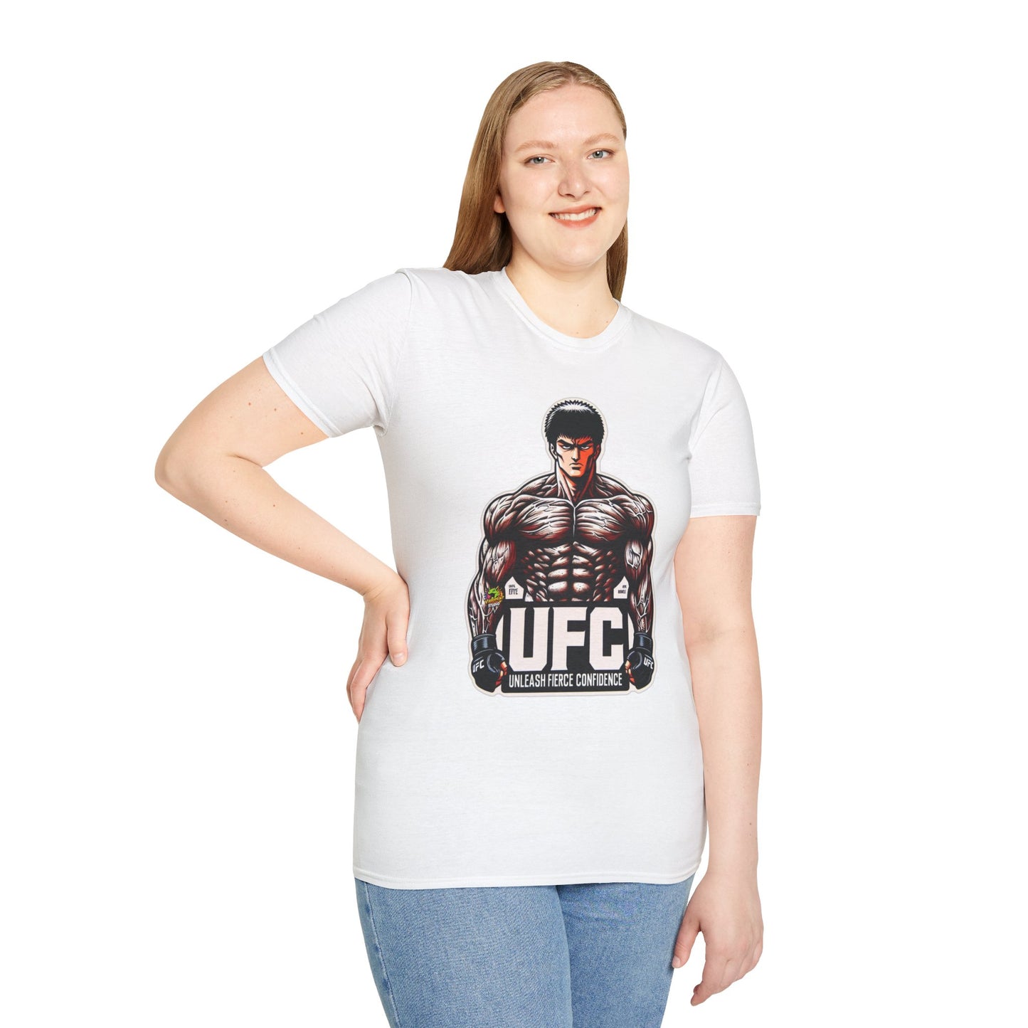 Baki - UFC T Shirt | Unleash Fierce Confidence | UFC Tee with Baki Anime Inspiration for Athletes - premium material. limited stock. Order yours now and stand out with this exclusive piece!