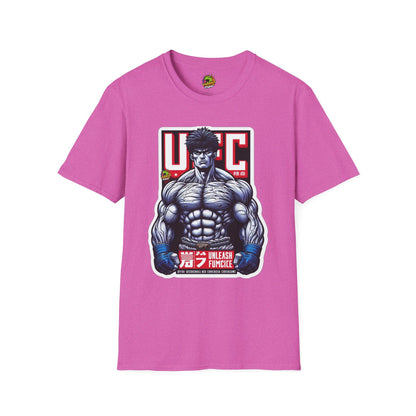 Unleash - UFC T Shirt | Unleash Fierce Confidence | Motivational UFC Tee with Baki Anime Strength - custom-made. perfect gift idea. Order yours now and stand out with this exclusive piece!