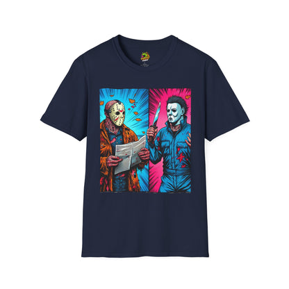 Jason - Michael Myers Vintage Tee | Jason Voorhees Funny Halloween Picnic Shirt - custom-made. limited stock. Order yours now and stand out with this exclusive piece!