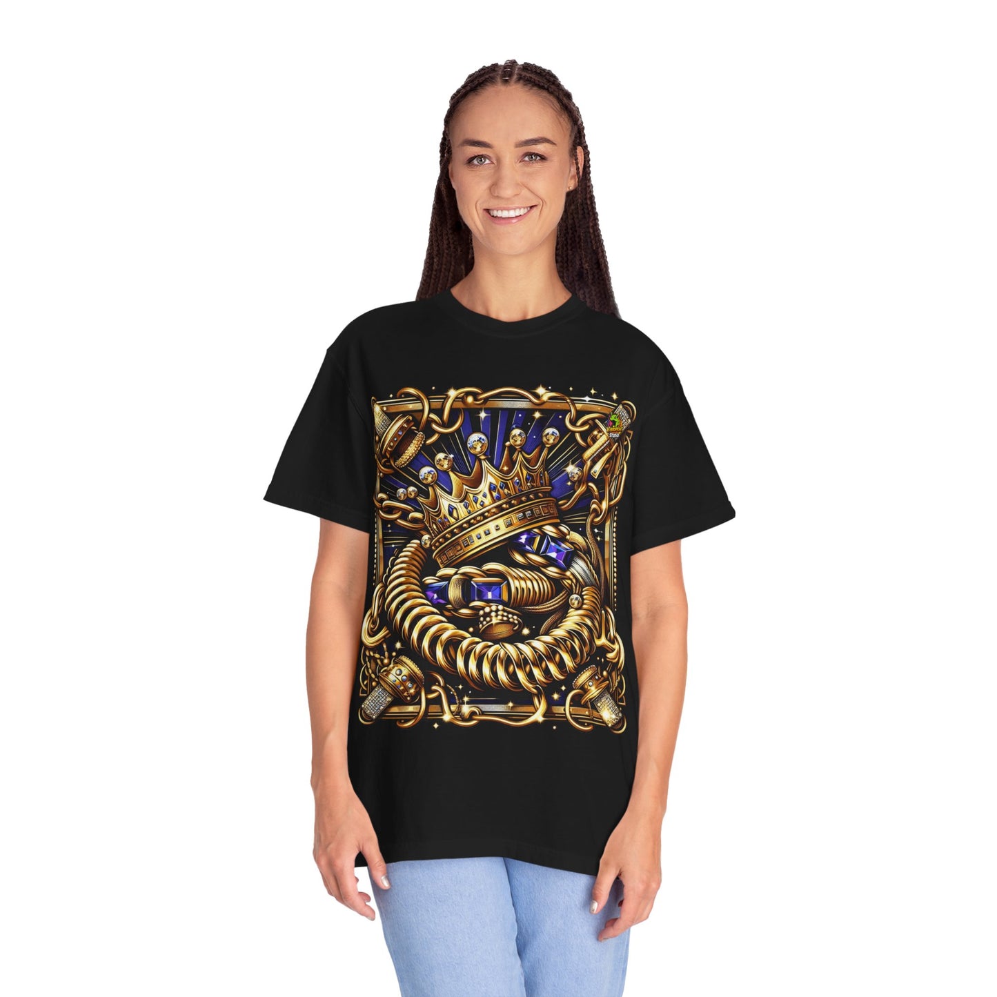 Luxury - Rapper Merch with Gold Chains & Crown Motif | Hip-Hop Luxury Streetwear - custom-made. perfect gift idea. Order yours now and stand out with this exclusive piece!