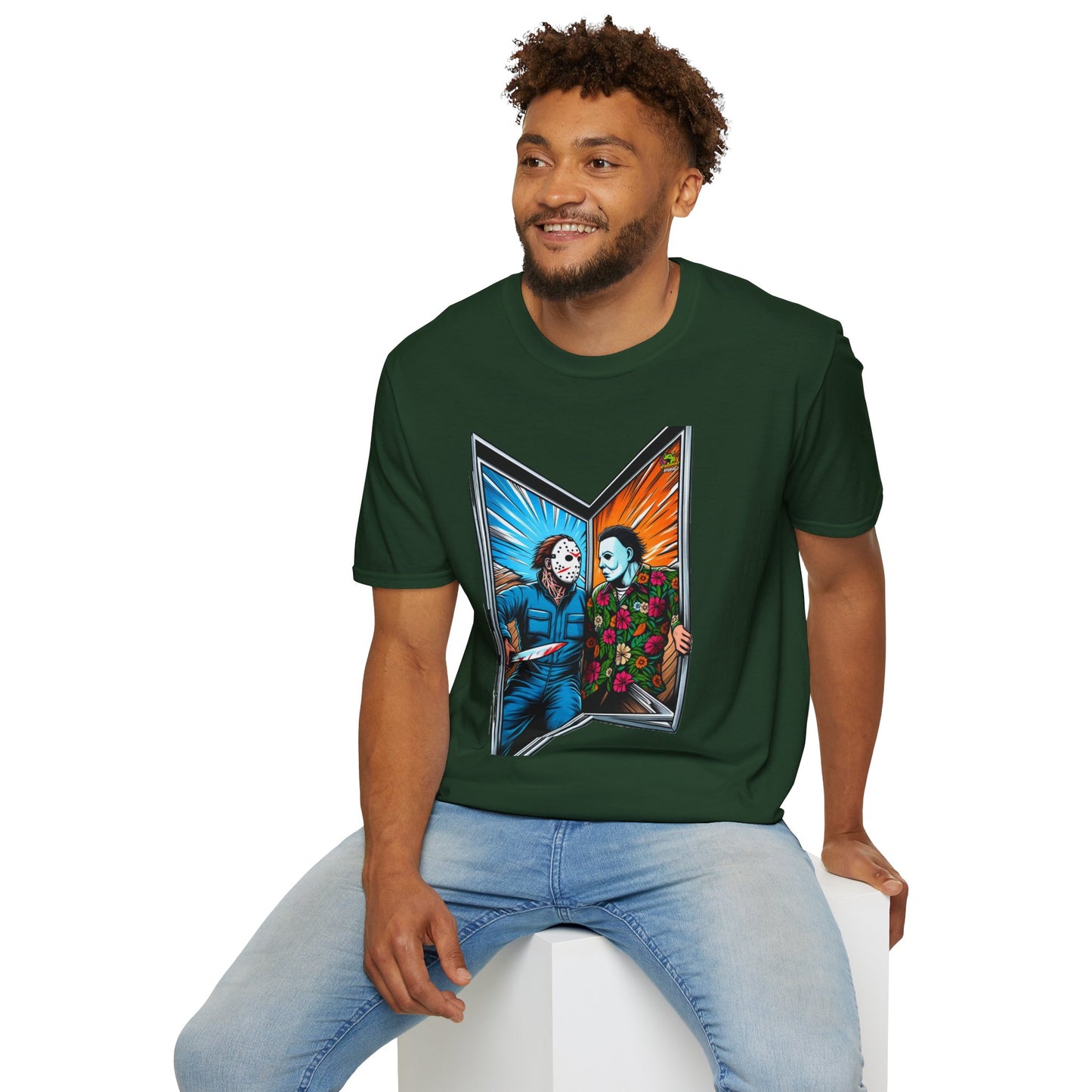 Funny Michael Myers Shirt | Jason Voorhees and Michael Halloween Tee