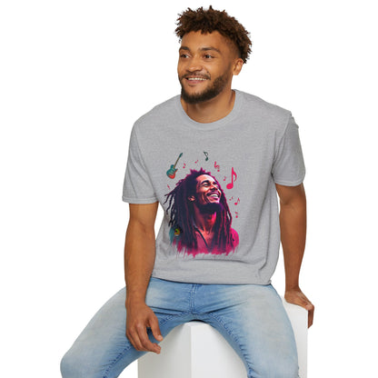 T-Shirt - Bob Marley T-Shirt - Vibrant Rasta Revolution - custom-made. perfect gift idea. Order yours now and stand out with this exclusive piece!