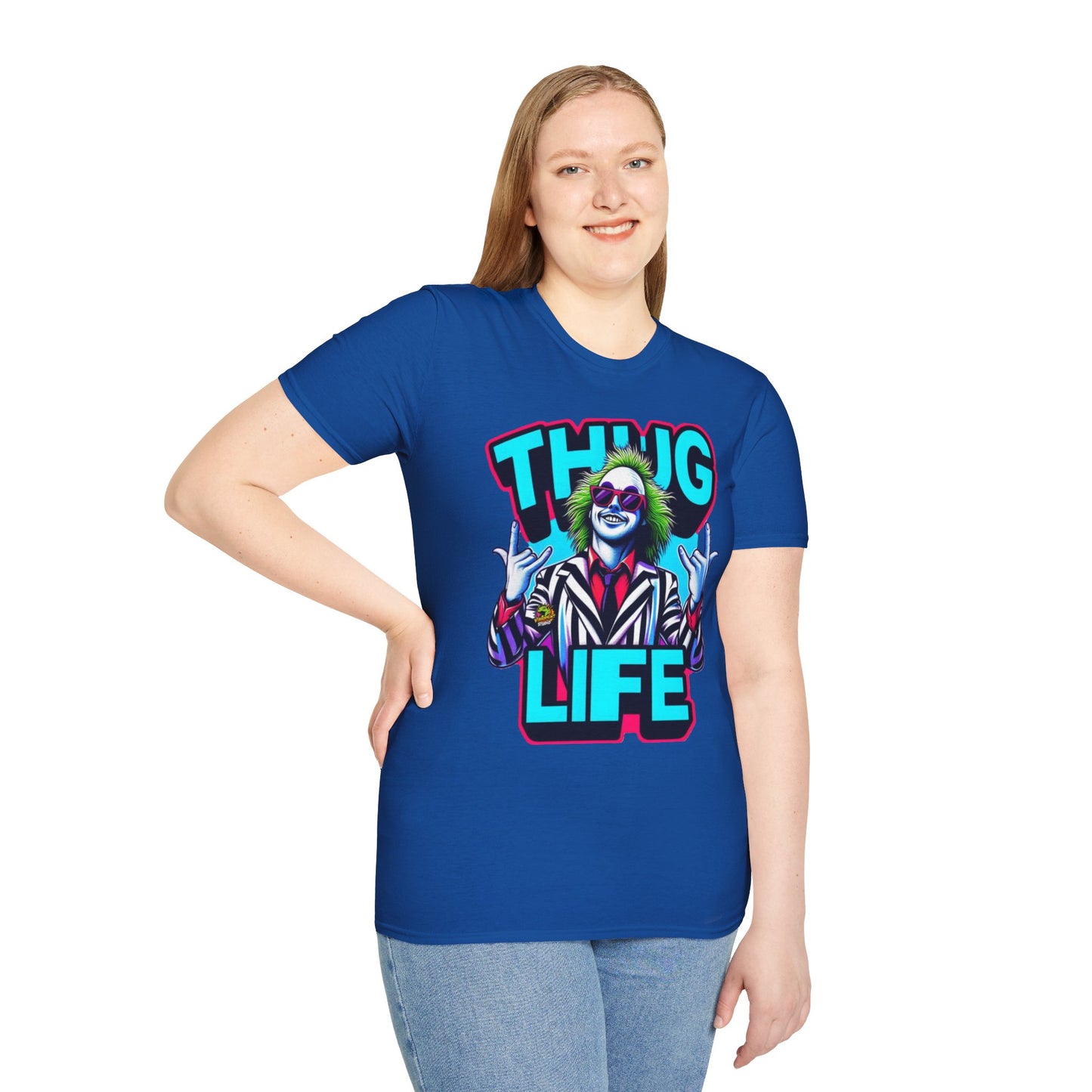 Life - Beetlejuice Shirt | Thug Life Halloween Graphic Tee | Spooky Beetlejuice T-Shirt - custom-made. perfect gift idea. Order yours now and stand out with this exclusive piece!