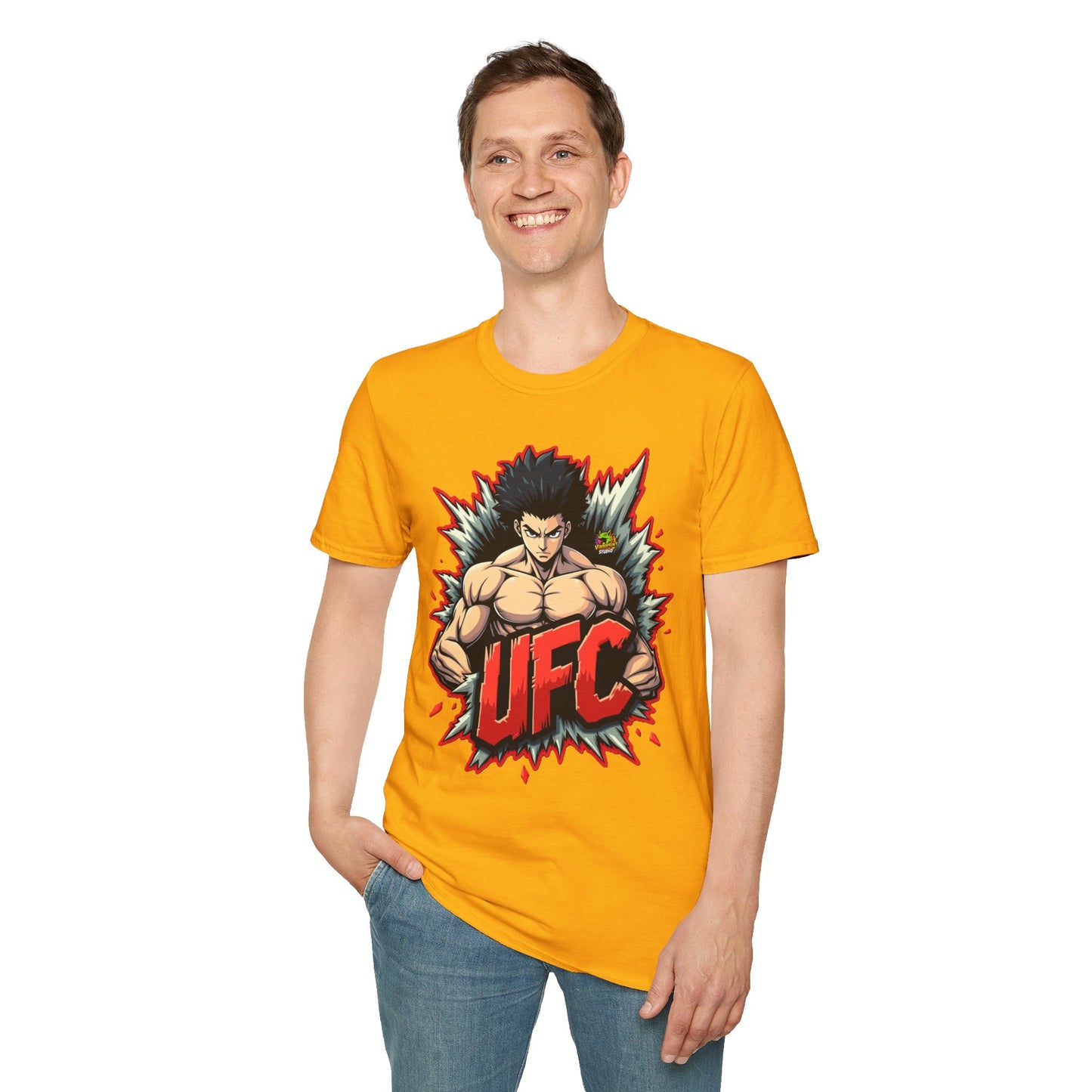 UFC T Shirt | Unleash Fierce Confidence | UFC Tee with Baki Anime Inspiration for Gym