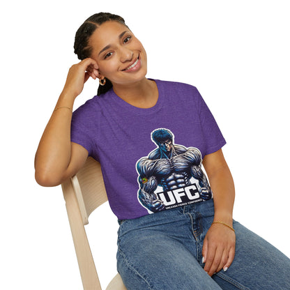 UFC T Shirt | Unleash Fierce Confidence | Motivational UFC Tee with Baki Anime Inspiration for Gym