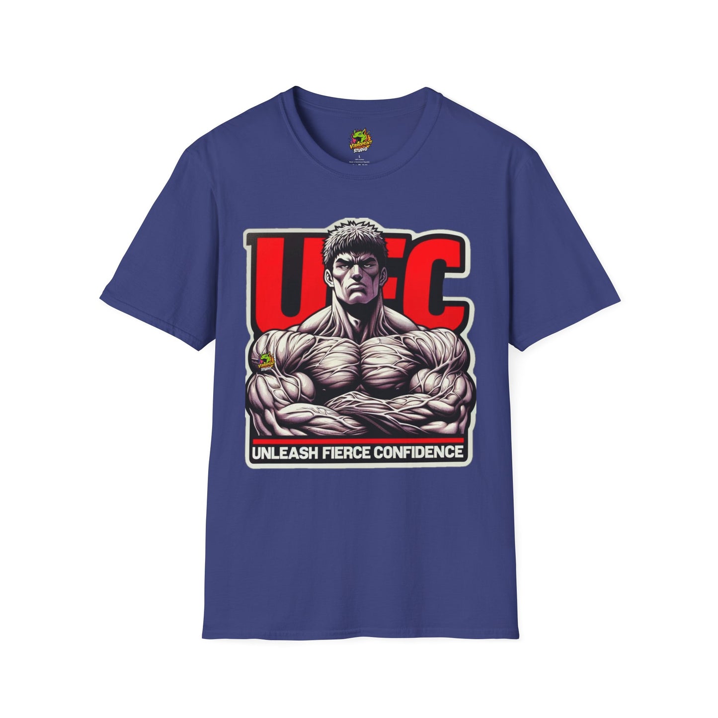 UFC - UFC T Shirt | Unleash Fierce Confidence | UFC Tee with Baki Anime Strength for Fitness Fans - custom-made. perfect gift idea. Order yours now and stand out with this exclusive piece!