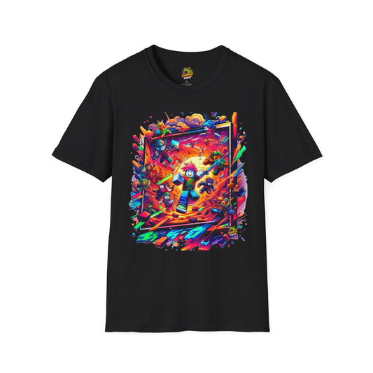 Trendy Roblox T-Shirt for Teens | Roblox Gamer Apparel | Roblox Shirt for Boys & Girls | Roblox Birthday Gift - High Quality Image