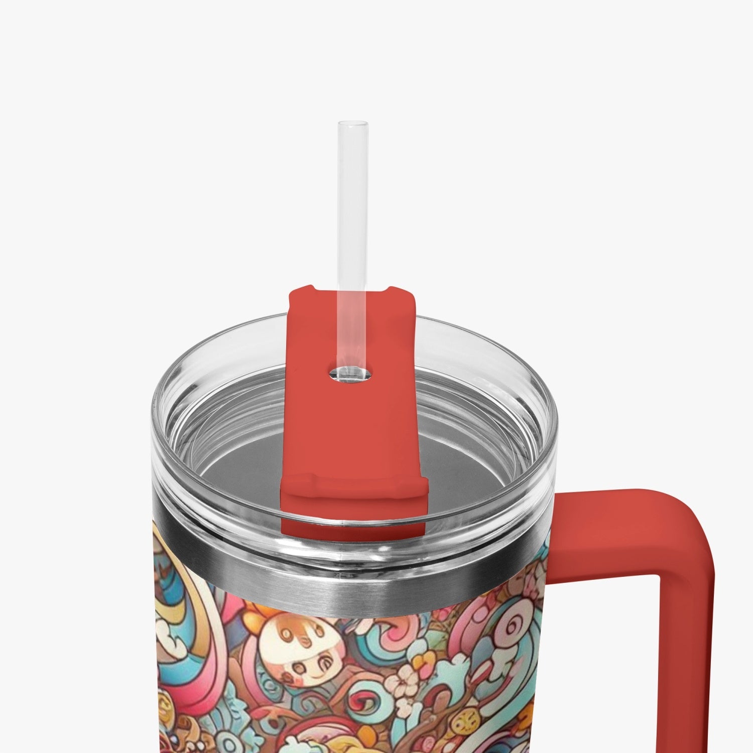 cup - Stanley cup - Car Tumbler Cup 40oz, Anime & Retro Comic Book Style Insulated Mug, Colorful Superhero Design - custom-made. limited stock. Order yours now and stand out with this exclusive piece!