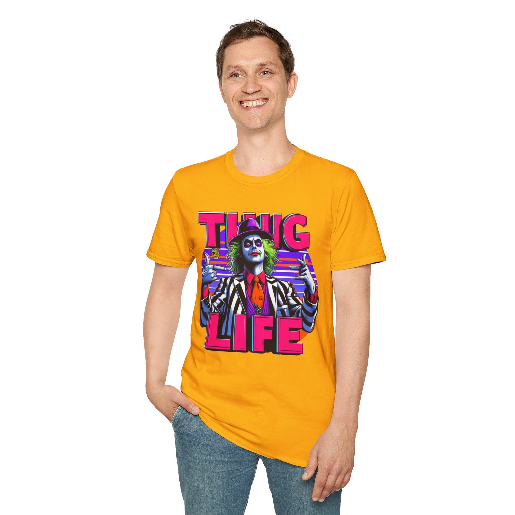 Life - Beetlejuice Shirt | Thug Life Graphic Shirt | Funny Halloween Beetlejuice Tee - premium material. perfect gift idea. Order yours now and stand out with this exclusive piece!