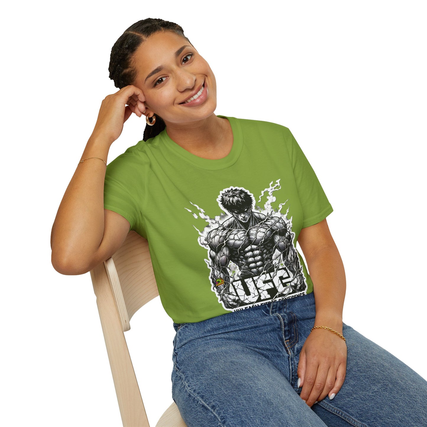 UFC T Shirt | Unleash Fierce Confidence | UFC Tee with Baki Anime Inspiration for Athletes