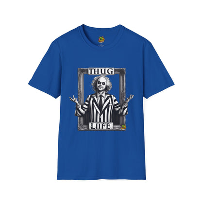 Thug - Beetlejuice Shirt | Thug Life Halloween T-Shirt | Beetlejuice Costume Tee with Attitude - custom-made. perfect gift idea. Order yours now and stand out with this exclusive piece!