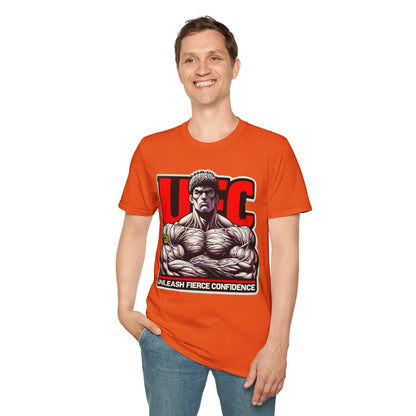 UFC T Shirt | Unleash Fierce Confidence | UFC Tee with Baki Anime Strength for Fitness Fans