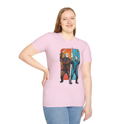 Jason Voorhees & Michael Myers Funny Horror Tee | Halloween Shirt