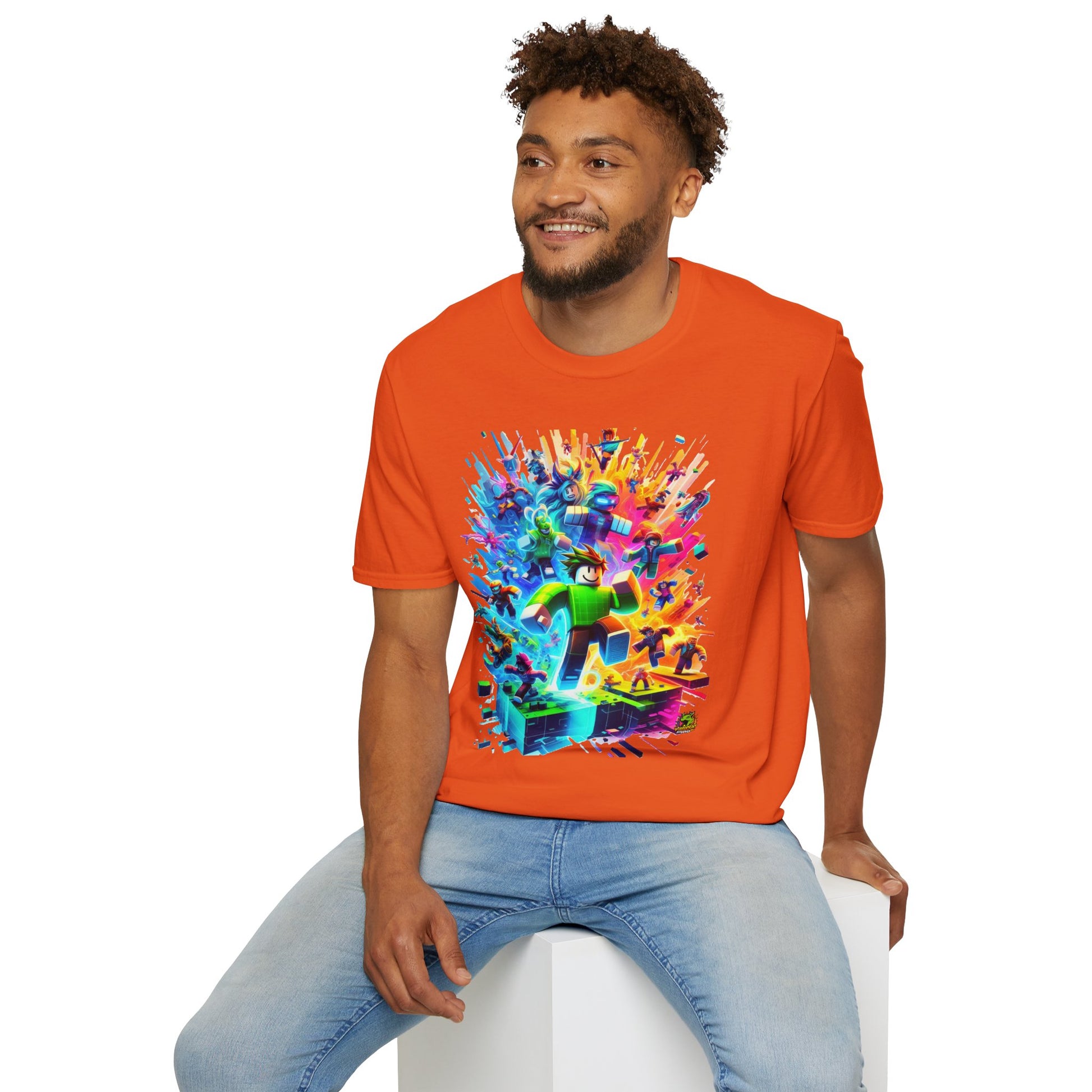 product - Cool Roblox Gamer Tee for Boys & Girls | Roblox Adventure Shirt | Roblox Graphic T-Shirt | Fun Gift for Roblox Lovers - premium material. limited stock. Order yours now and stand out with this exclusive piece!