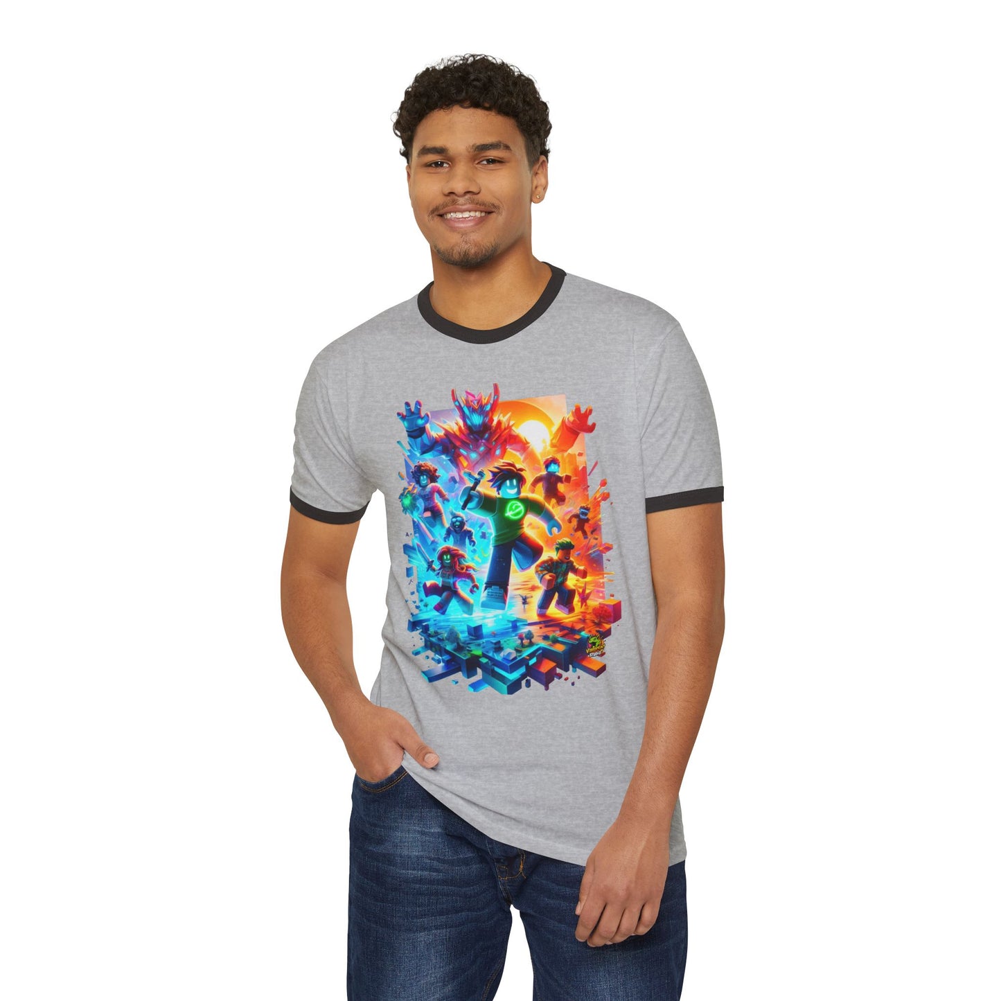 Roblox T Shirt for Gamers | Roblox Fan Adventure Tee | Roblox T Shirt - High Quality Image