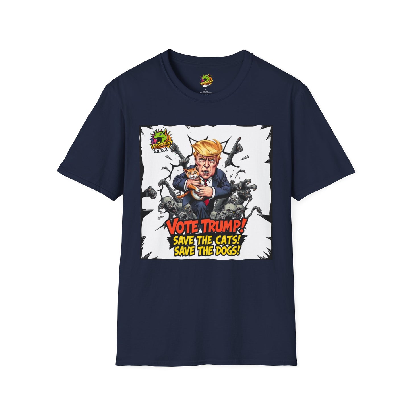 Tee - They're Eating the Dogs Tee | Trump Election Satire T-Shirt | Funny Meme Graphic Tee - premium material. limited stock. Order yours now and stand out with this exclusive piece!