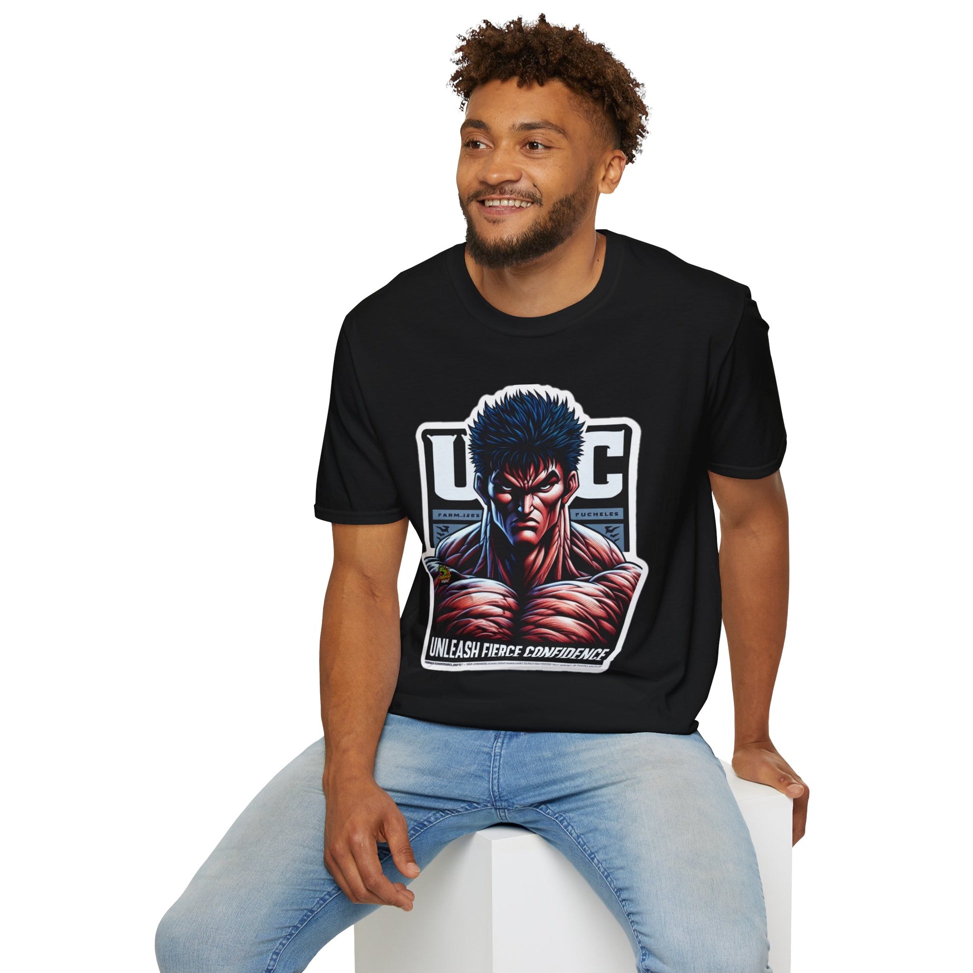 Strength - UFC T Shirt | Unleash Fierce Confidence | UFC Tee with Baki Anime Strength - premium material. limited stock. Order yours now and stand out with this exclusive piece!