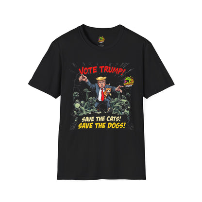 Eating - They're Eating the Dogs Shirt | Political Humor Tee | Trump Election Graphic T-Shirt - premium material. limited stock. Order yours now and stand out with this exclusive piece!