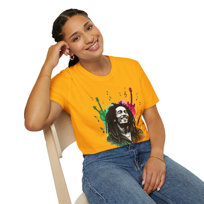 Bob Marley T-Shirt - Reggae Icon - VibroPrint Studio